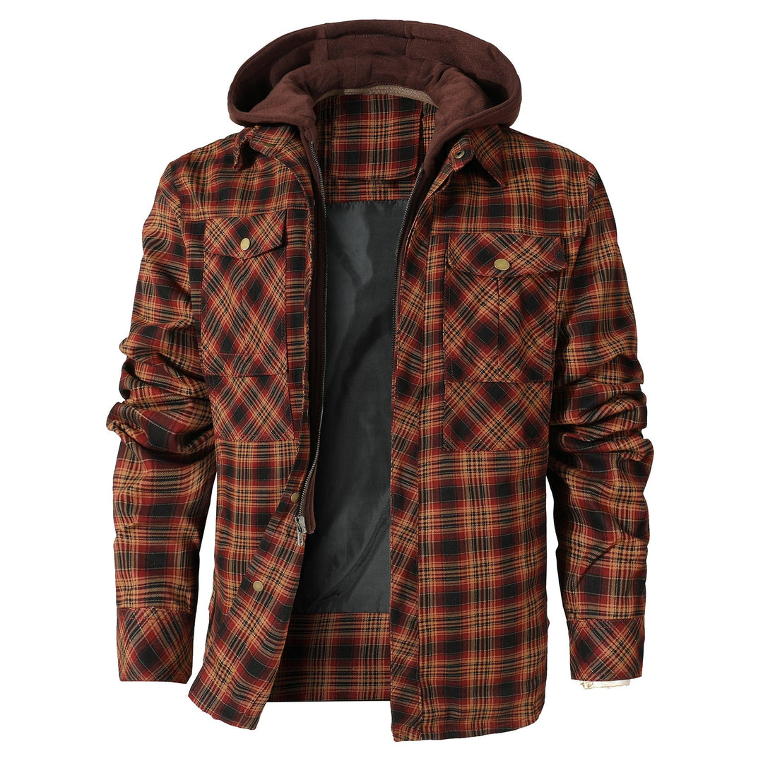 TrailGuard Hooded Flannel Jacket (4 Designs) - Saint Drako