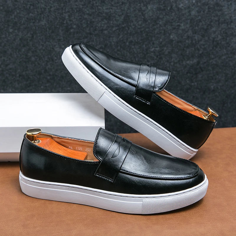 Calvano Leather Loafers - Saint Drako