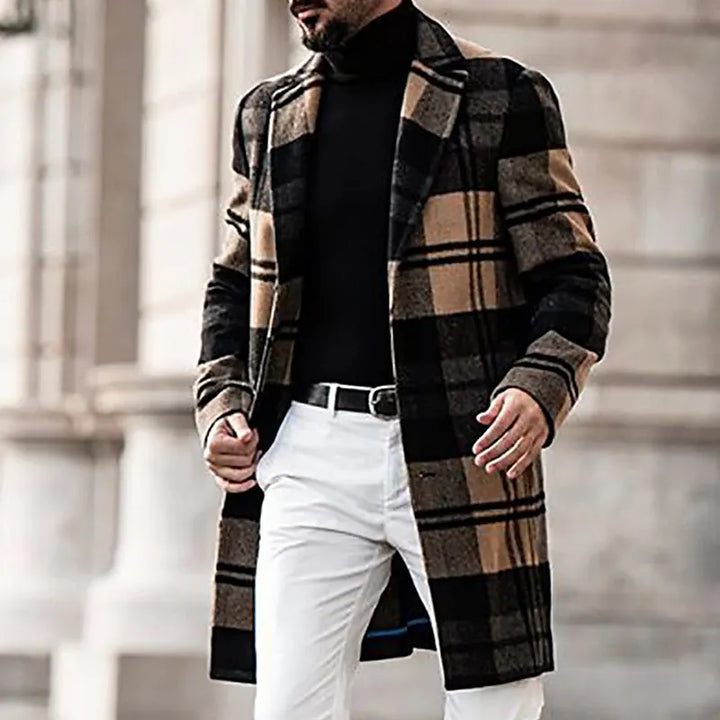 Traverse Plaid Patterned Jacket