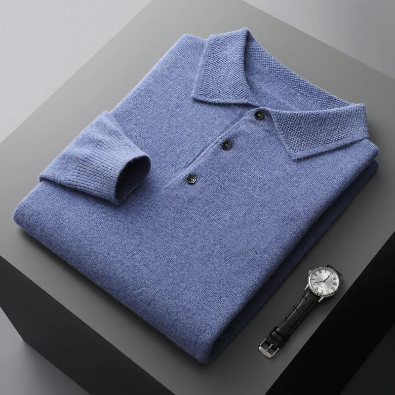 100% Merino Camden Polo - Saint Drako