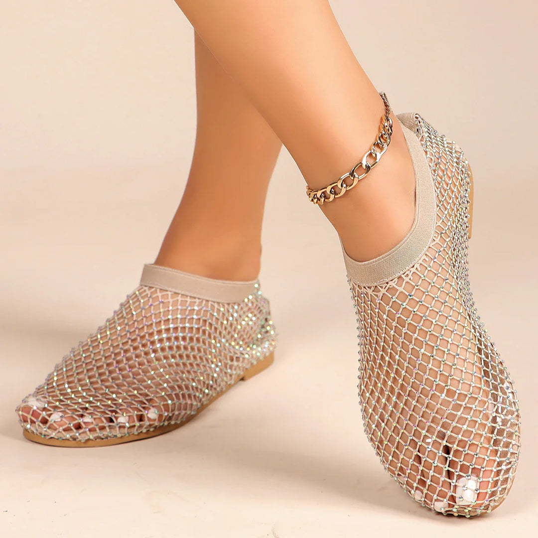 Crystalline Glam Flat Shoes