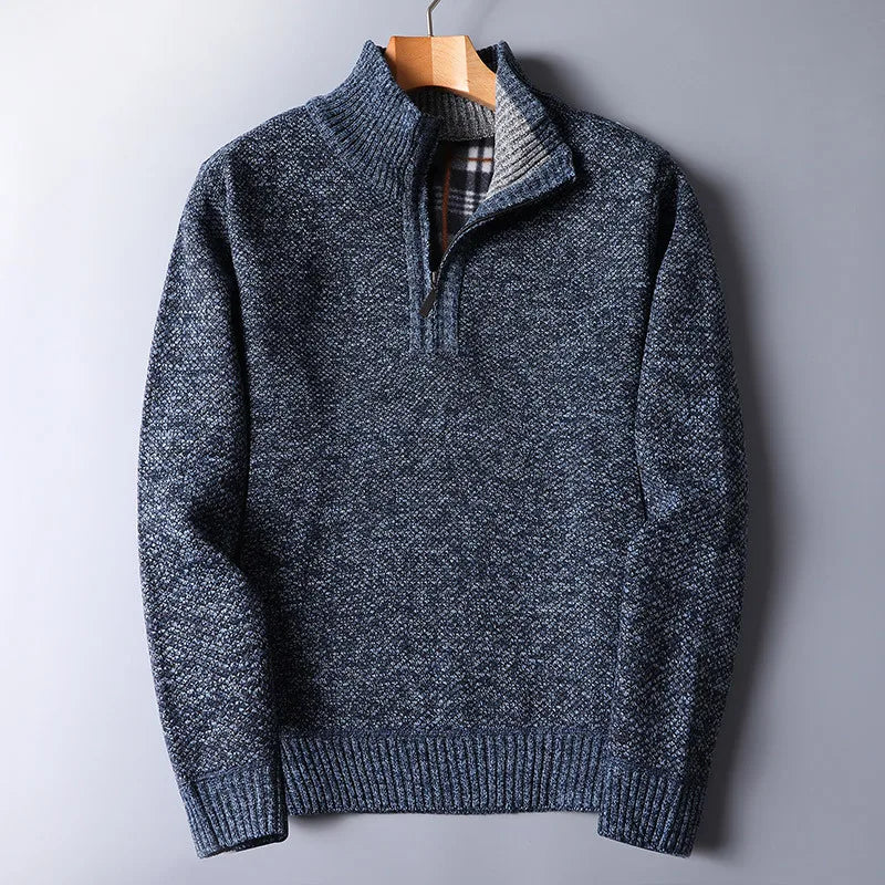 Everett Wool Quarter Zip Cardigan - Saint Drako