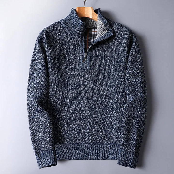 Everett Wool Quarter Zip Cardigan - Saint Drako