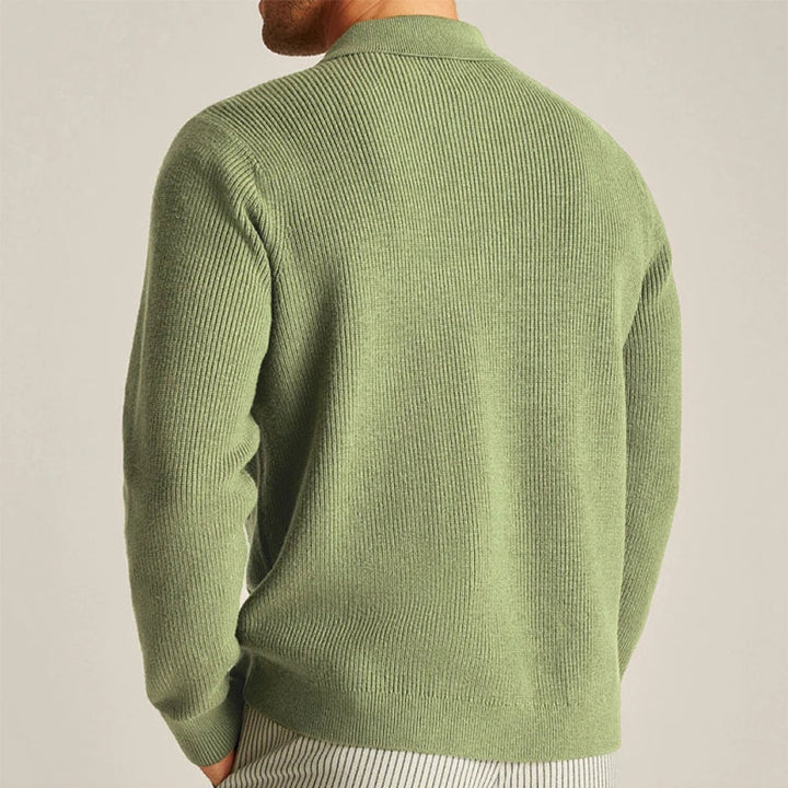 Evergreen Lapel Knit Cardigan - Saint Drako