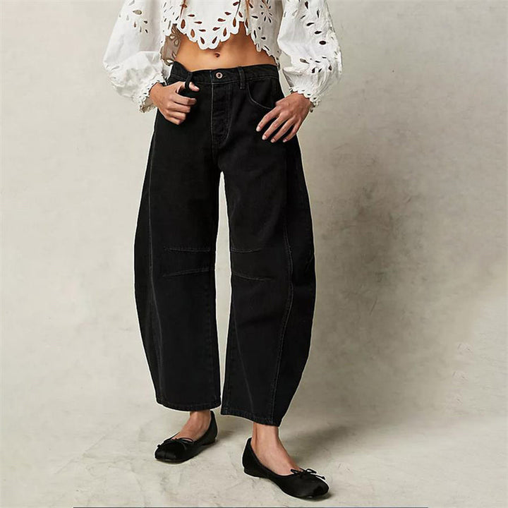 Classic Mid-Rise Barrel Jeans