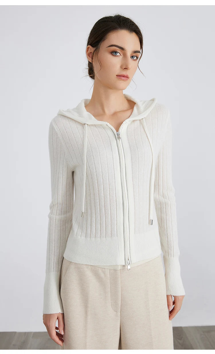 Milan Ribbed Zip Knit Cardigan - Saint Drako