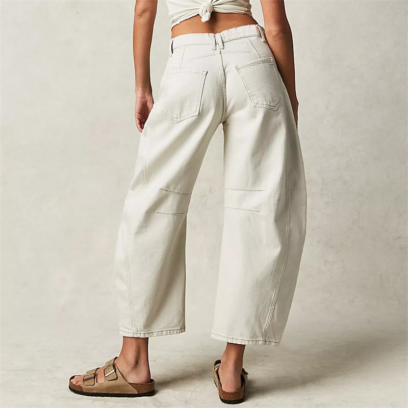 Classic Mid-Rise Barrel Jeans