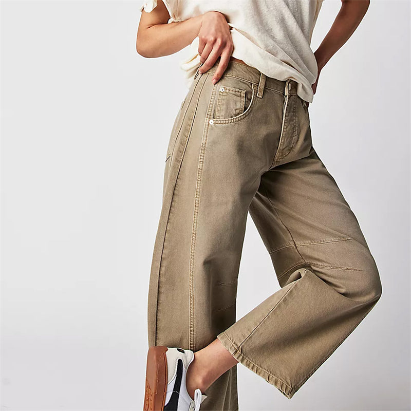 Classic Mid-Rise Barrel Jeans