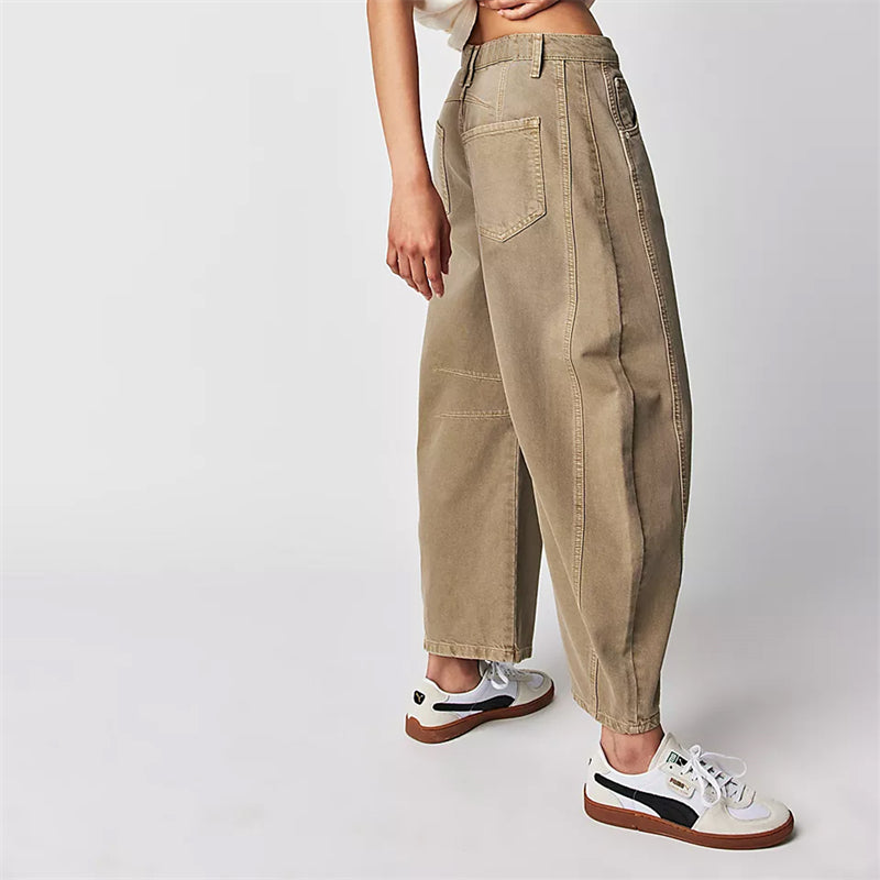 Classic Mid-Rise Barrel Jeans