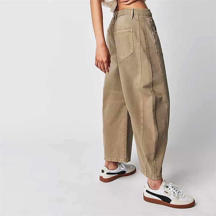 Classic Mid-Rise Barrel Jeans