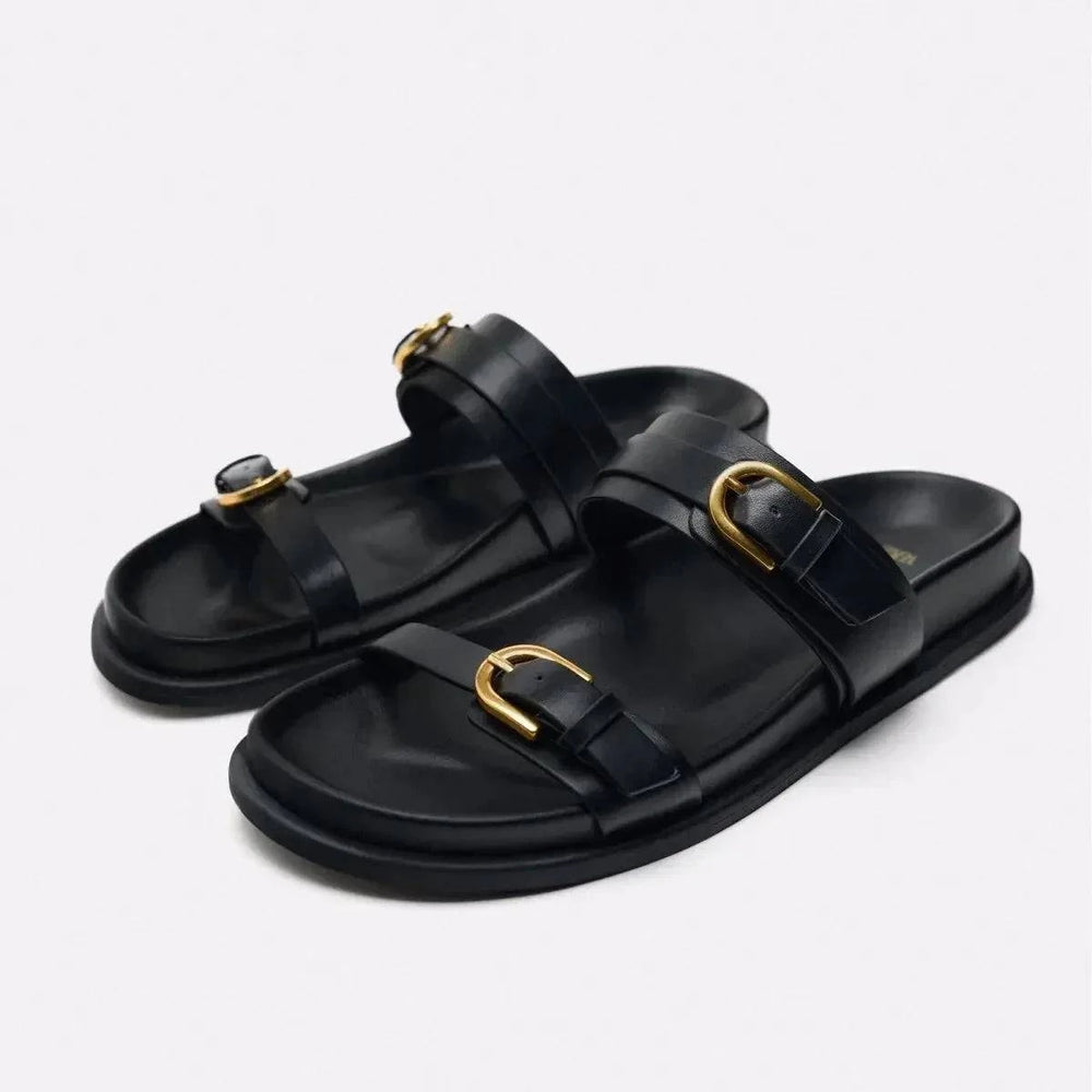 Karma Stride Leather Sandals - Saint Drako