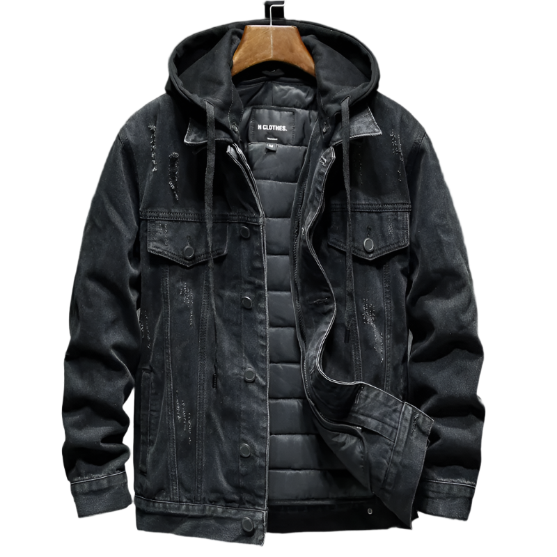 Men’s 2-in-1 Denim Jacket with Removable Inner Layer - Saint Drako