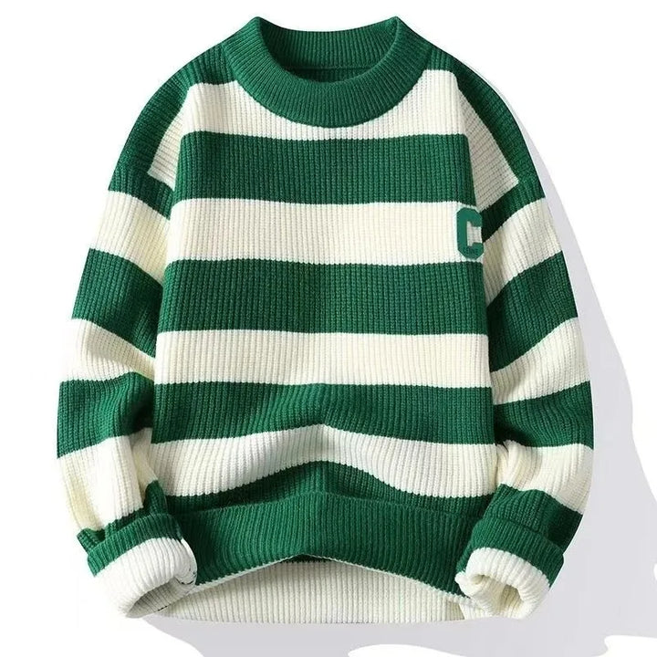 Stratmore Striped Crewneck Sweater - Saint Drako
