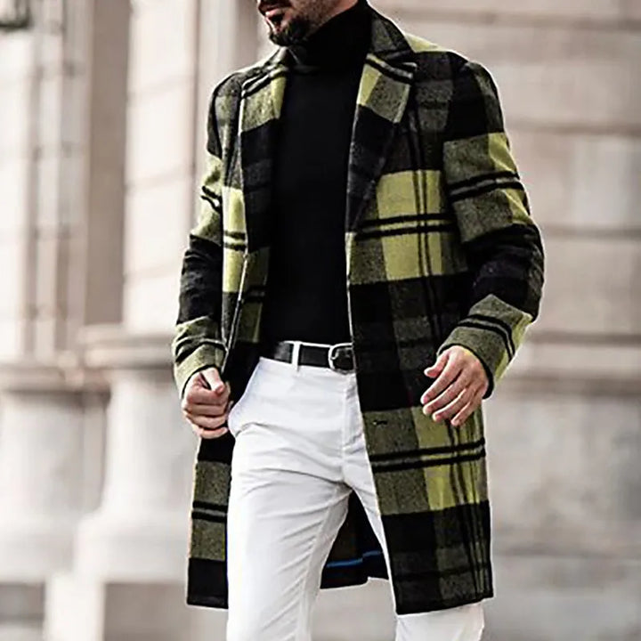 Traverse Plaid Patterned Jacket