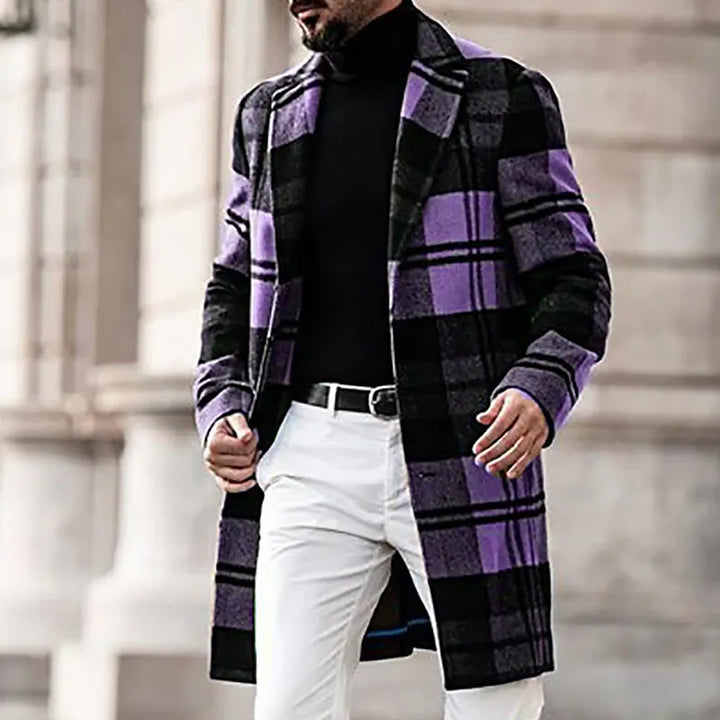 Traverse Plaid Patterned Jacket