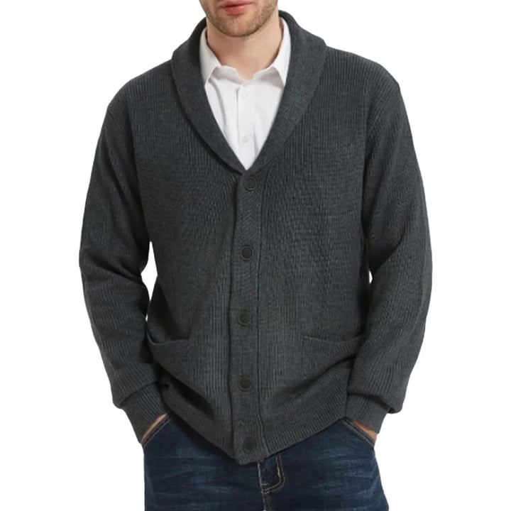 Cable Knit Cardigan Men – Classic Knit Cardigan Mens Pattern in Old Money Style - Saint Drako