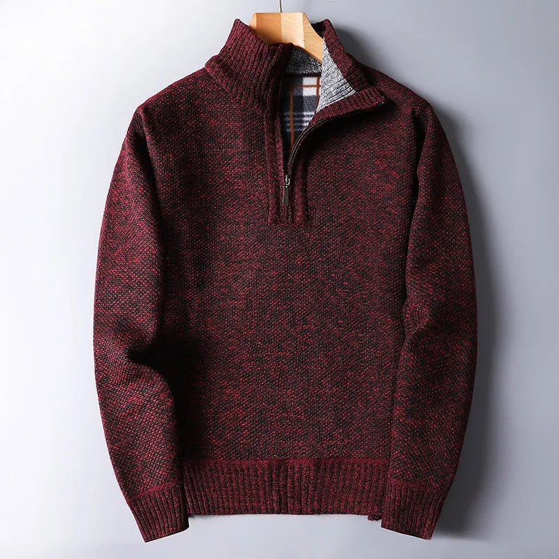 Everett Wool Quarter Zip Cardigan - Saint Drako