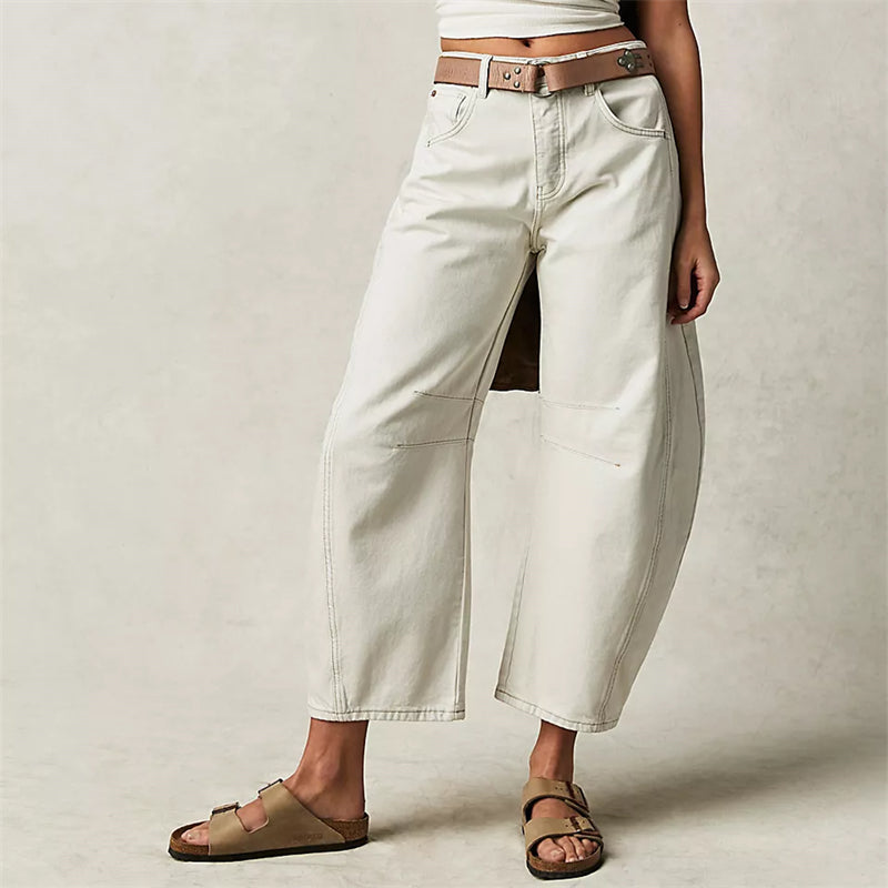 Classic Mid-Rise Barrel Jeans