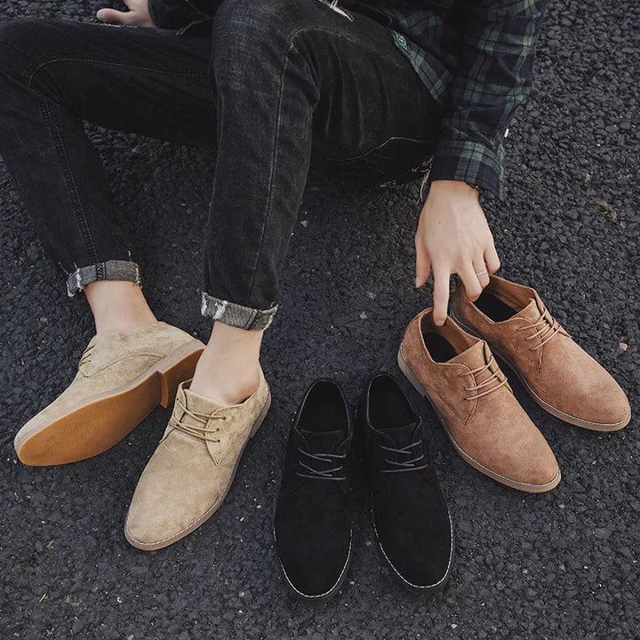 Novaro Suede Oxford Shoes - Saint Drako