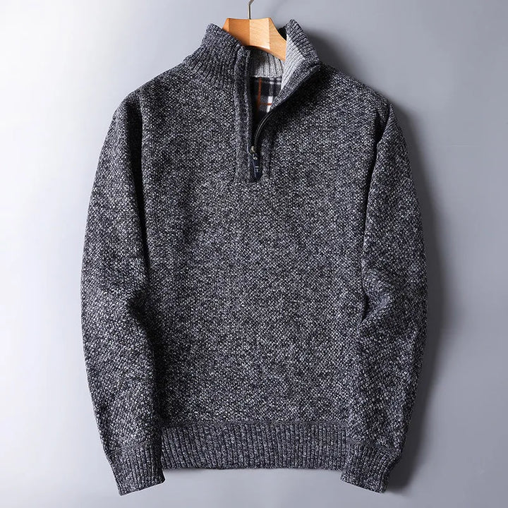 Everett Wool Quarter Zip Cardigan - Saint Drako