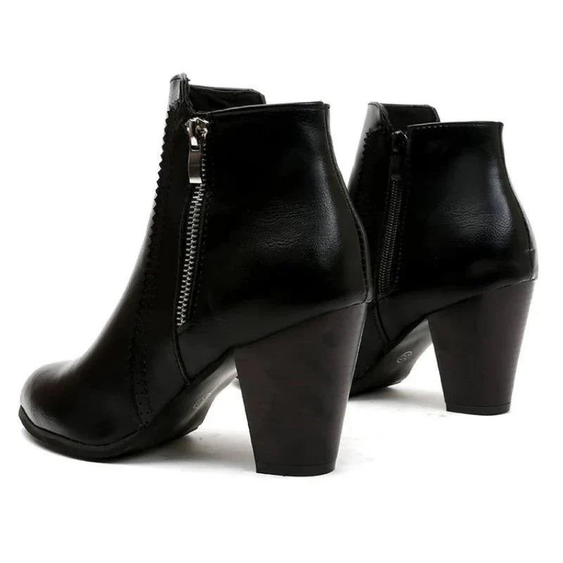 Lucca Scalloped Ankle Boots