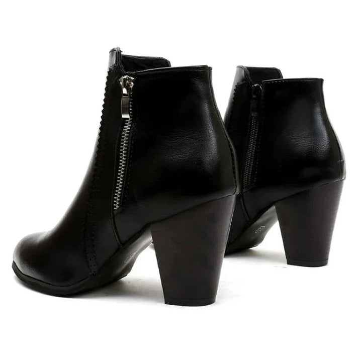 Lucca Scalloped Ankle Boots