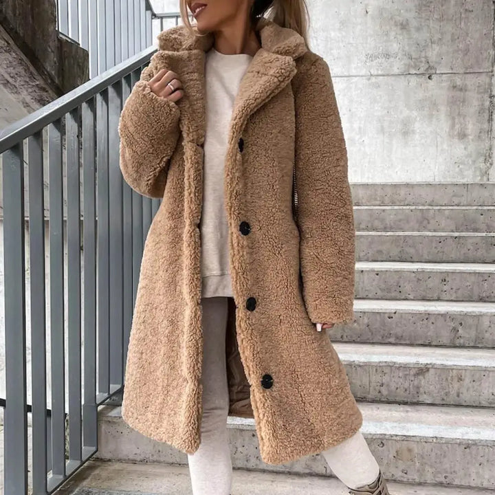 Winter Wonderland Teddy Long Coat