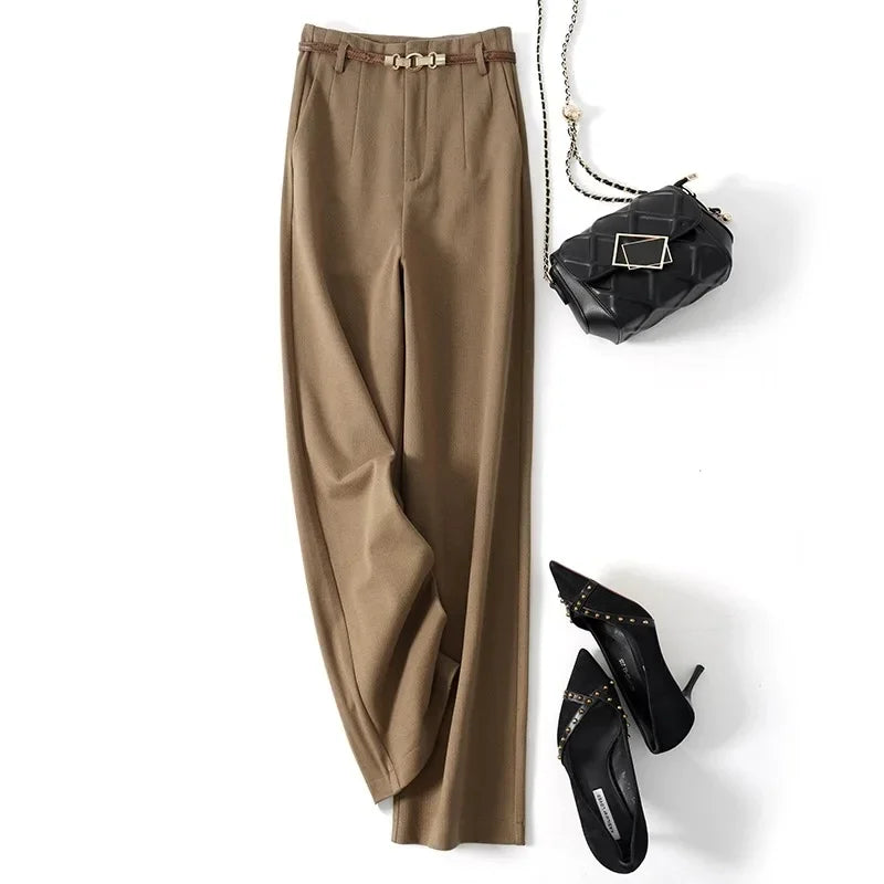 Valona Wide-Leg Wool Trousers