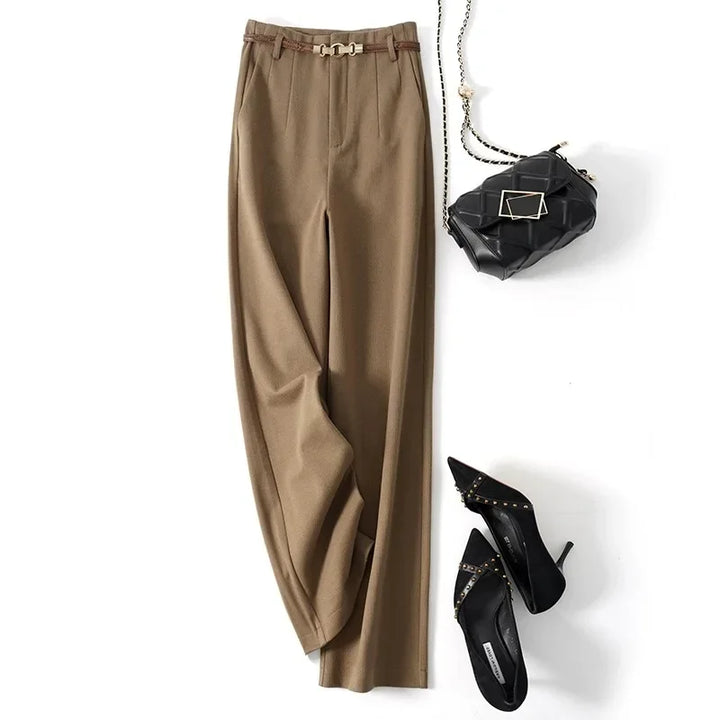 Valona Wide-Leg Wool Trousers