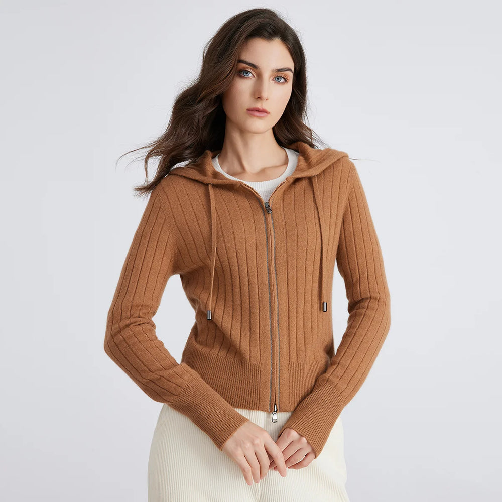 Milan Ribbed Zip Knit Cardigan - Saint Drako
