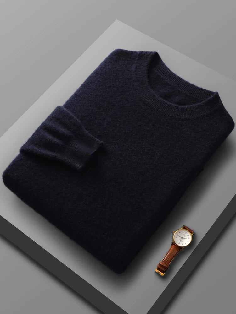 Merino Wool Crew Neck Sweater - Saint Drako