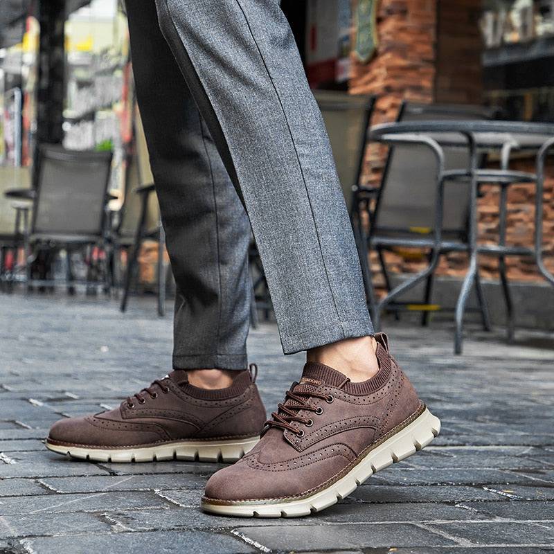 VentioMen's Flexible Leather Casual Shoe - Saint Drako