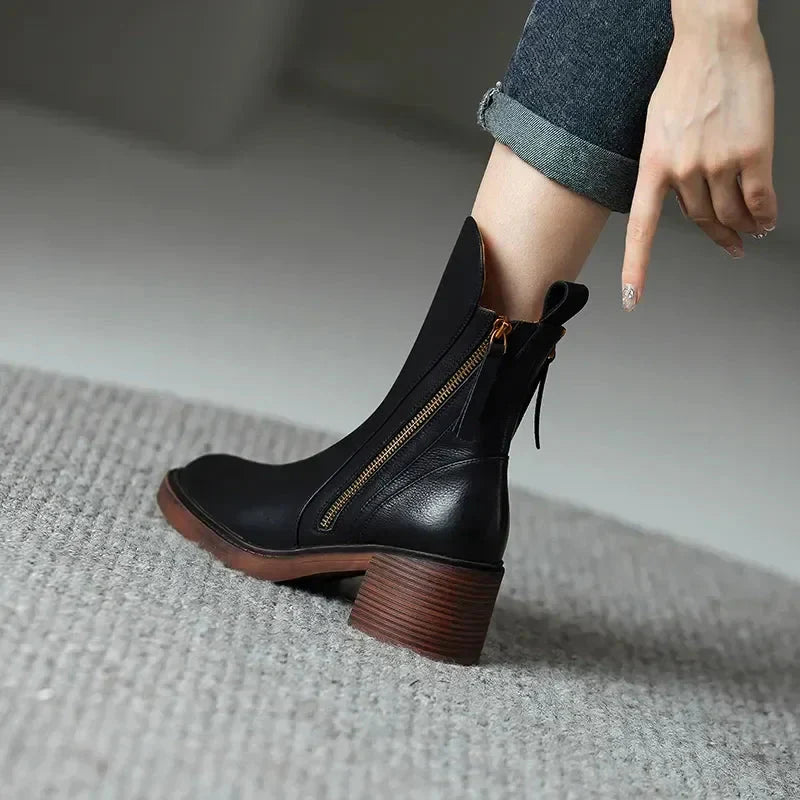 Salerno Platform Ankle Boots