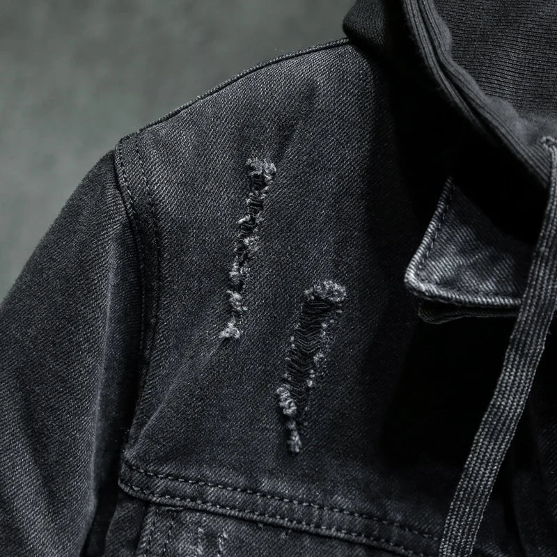 Men’s 2-in-1 Denim Jacket with Removable Inner Layer - Saint Drako