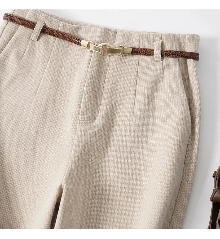 Valona Wide-Leg Wool Trousers