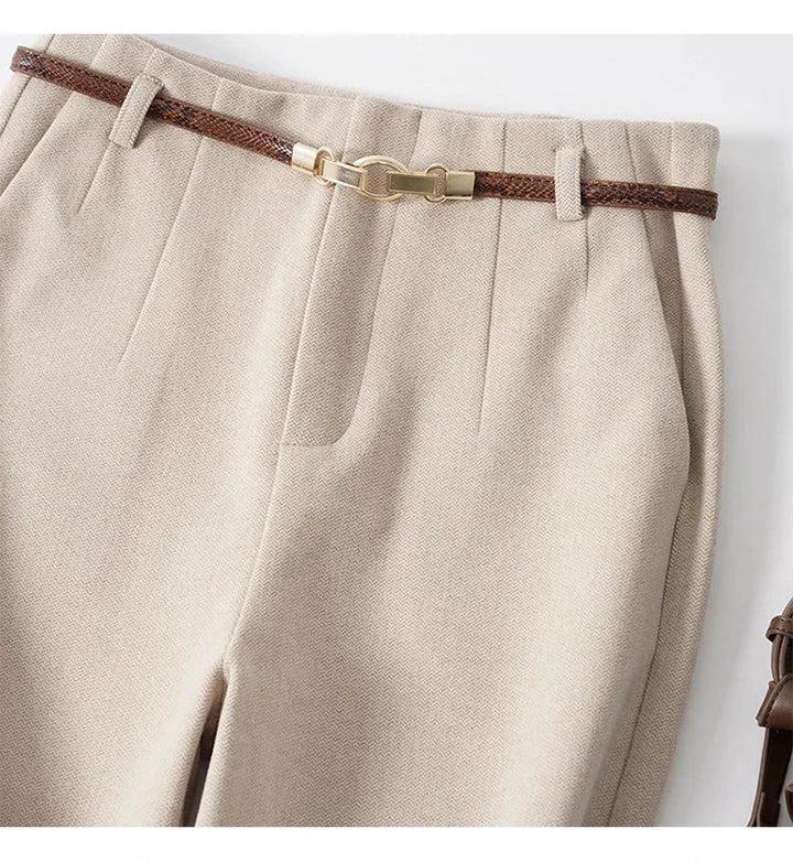 Valona Wide-Leg Wool Trousers