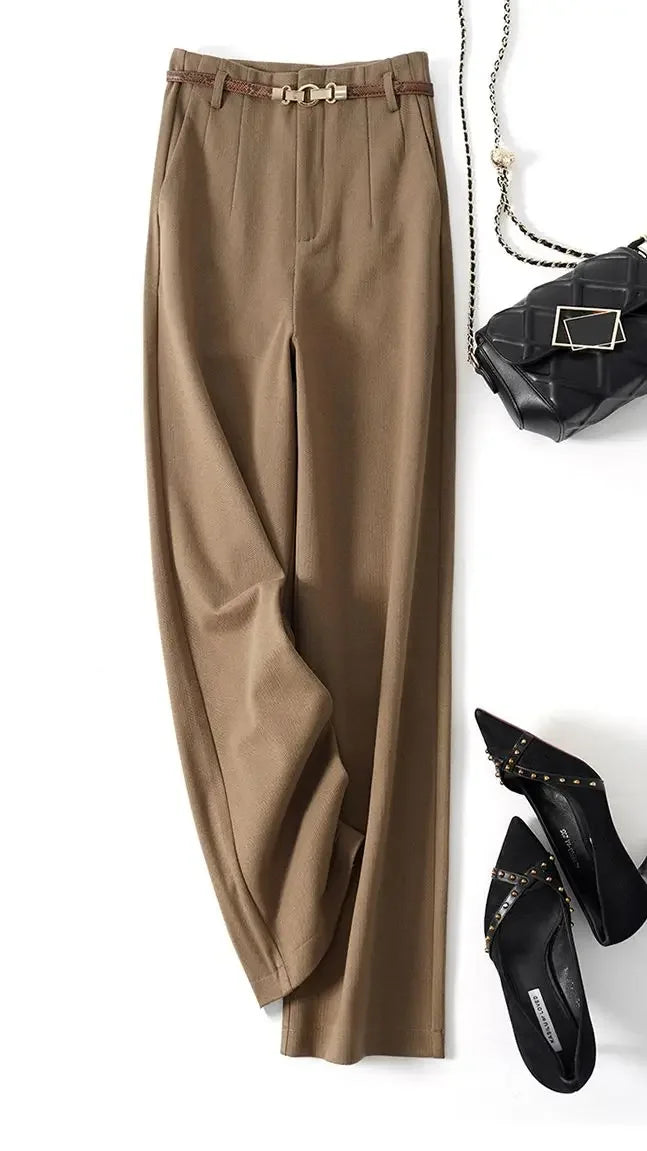 Valona Wide-Leg Wool Trousers
