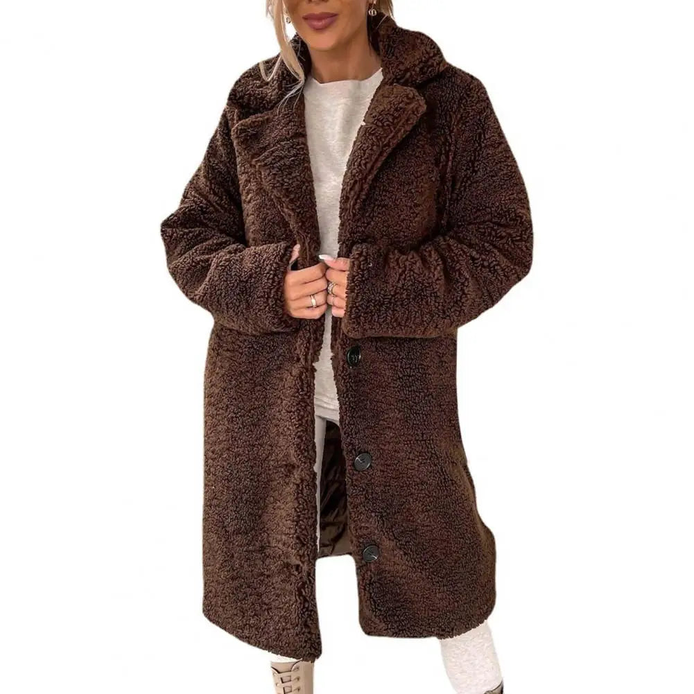 Winter Wonderland Teddy Long Coat