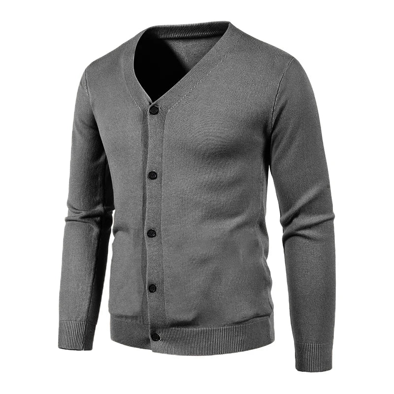 Men's Vee Neck Sweaters – Pullover Sweater V Neck Knit Cardigan Casual Old Money Style - Saint Drako