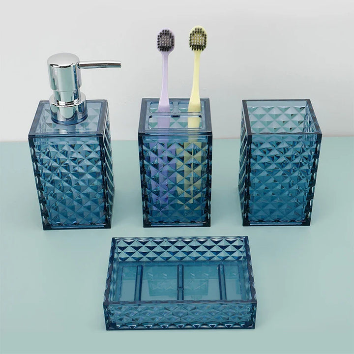 Fournier Diamond Embossed Bathroom Set