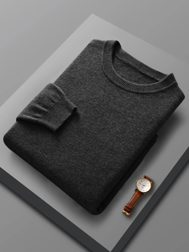 Merino Wool Crew Neck Sweater - Saint Drako