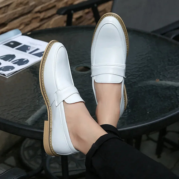 Palermo Formal Leather Slip-On Shoes - Saint Drako