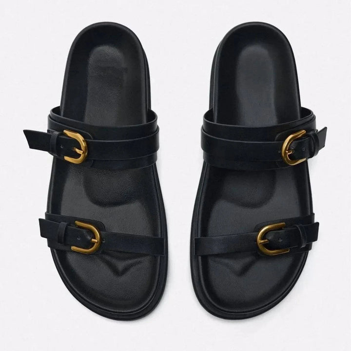 Karma Stride Leather Sandals - Saint Drako