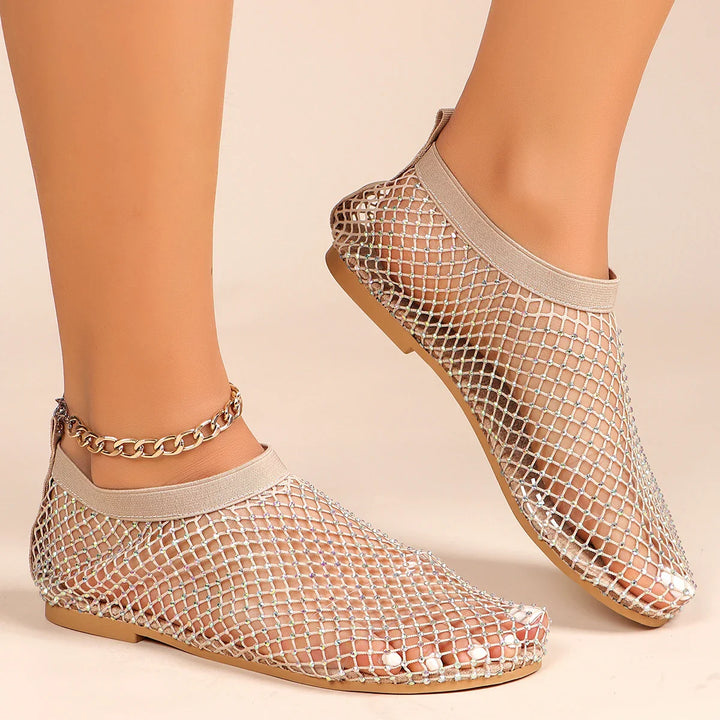 Crystalline Glam Flat Shoes