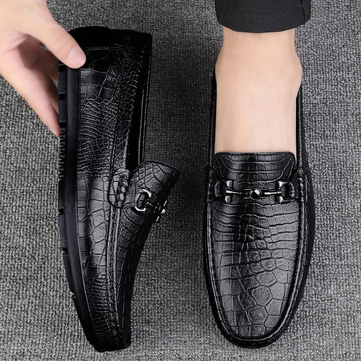 Giovanni Leather Loafers - Saint Drako