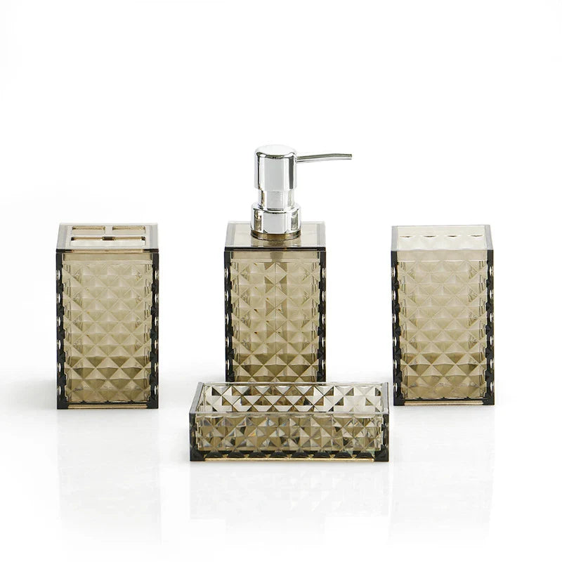 Fournier Diamond Embossed Bathroom Set