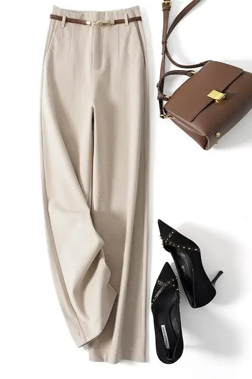 Valona Wide-Leg Wool Trousers