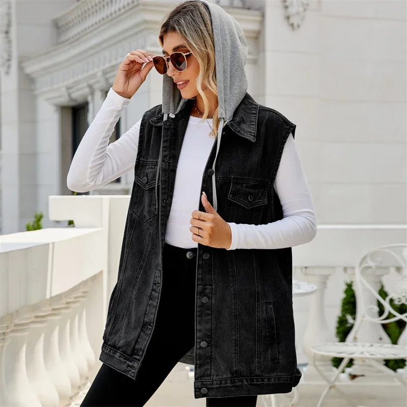 VantaVogue Denim Vest