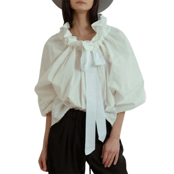 Portsea Puffed Cotton Blouse