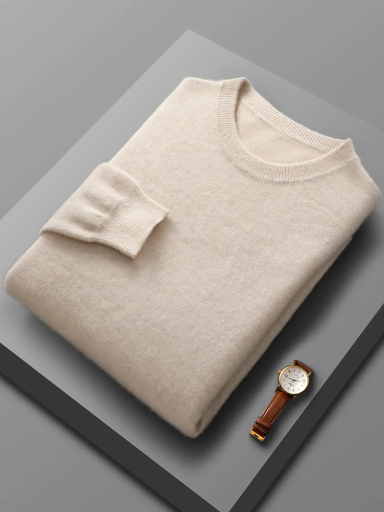 Merino Wool Crew Neck Sweater - Saint Drako